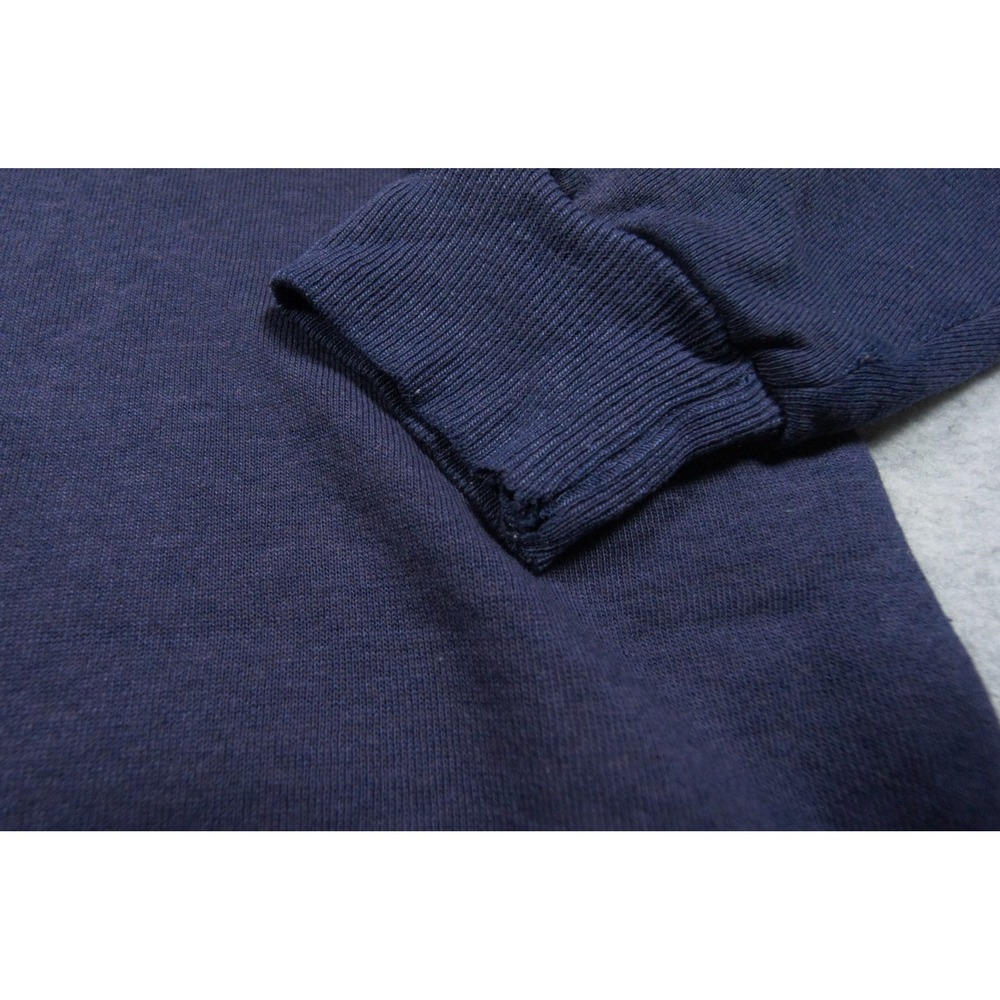 Vintage University of Michigan Sweatshirt Mens Large Blue 80s Crewneck Russell - Picture 5 of 14